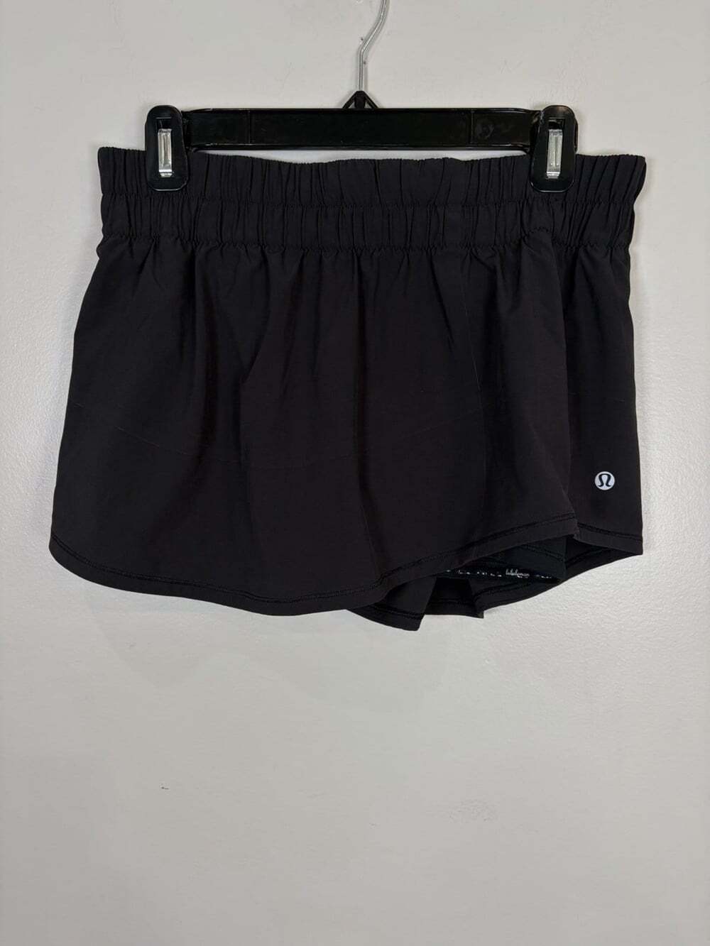 Lululemn Breeze By Skort Size 10 Black Shorts Tennis Pickleball Athleisure